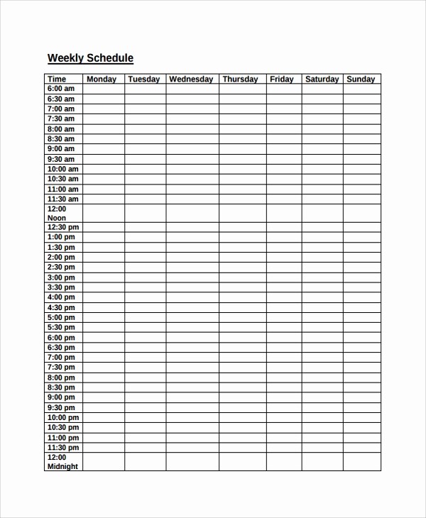 Sample Work Schedule for Employees Beautiful 9 Employee Work Schedule Templates