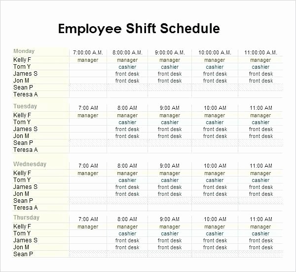Sample Work Schedule for Employees Luxury Leave Schedule Template – Voipersracing