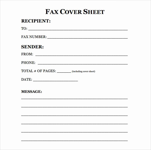 Samples Of Fax Cover Sheet Best Of Fax Cover Sheet Template