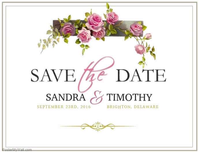 Save the Date Flyer Ideas Lovely Save the Date Template
