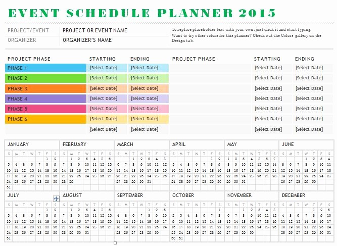 Schedule Of events Template Word Luxury Sample event Schedule Planner Template