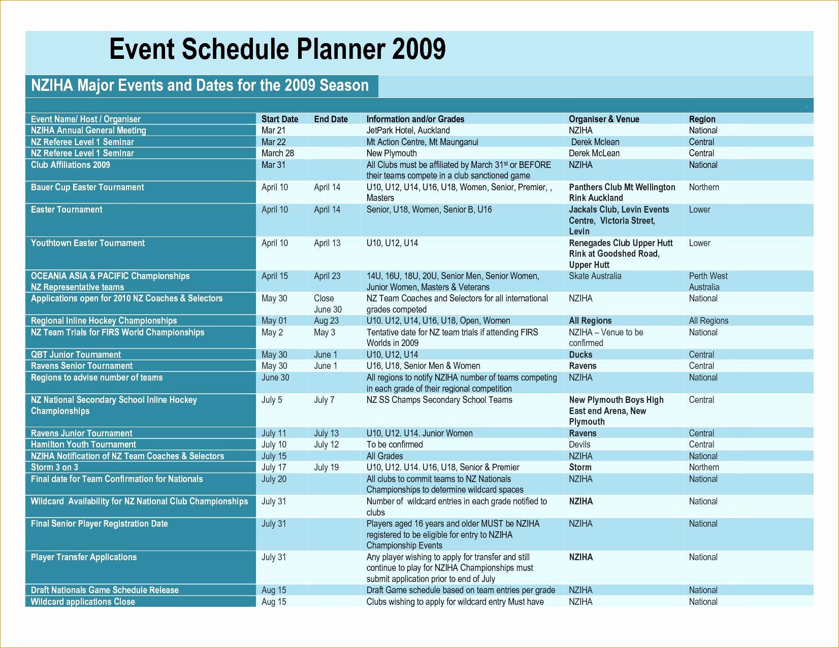 Schedule Of events Template Word New event Schedule Template Word Luxury Schedule events