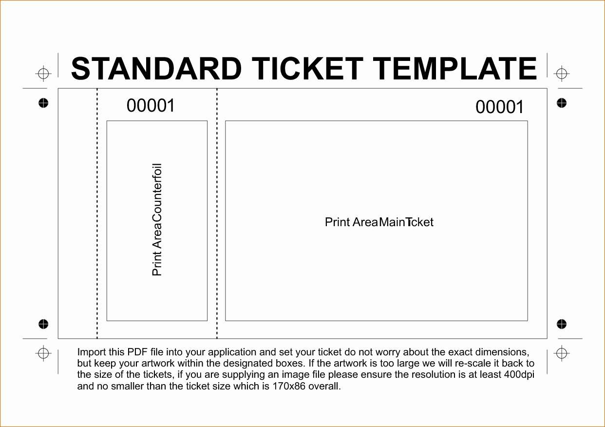 Schedule Of events Template Word New Ticket Template Word