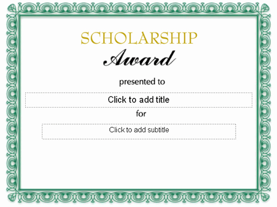 Scholarship Award Certificate Template Free Fresh Scholarship Award Certificate Free Certificate Templates