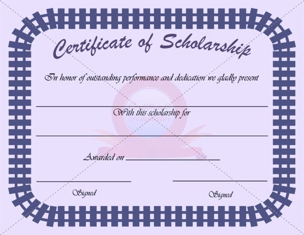 Scholarship Award Certificate Template Free Lovely Scholarship Certificate Template