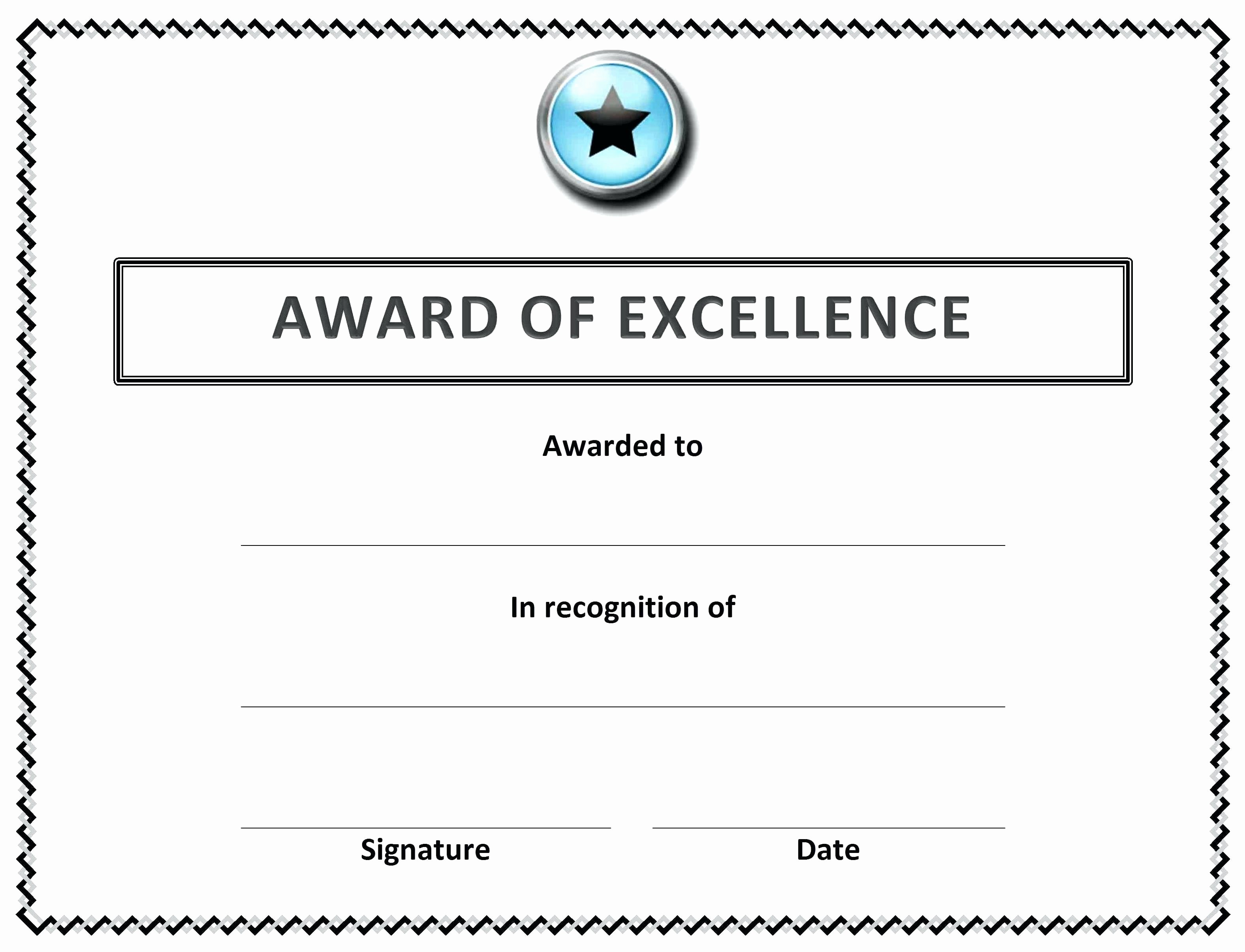 Scholarship Certificate Template for Word Elegant Template Award Certificate Template Word