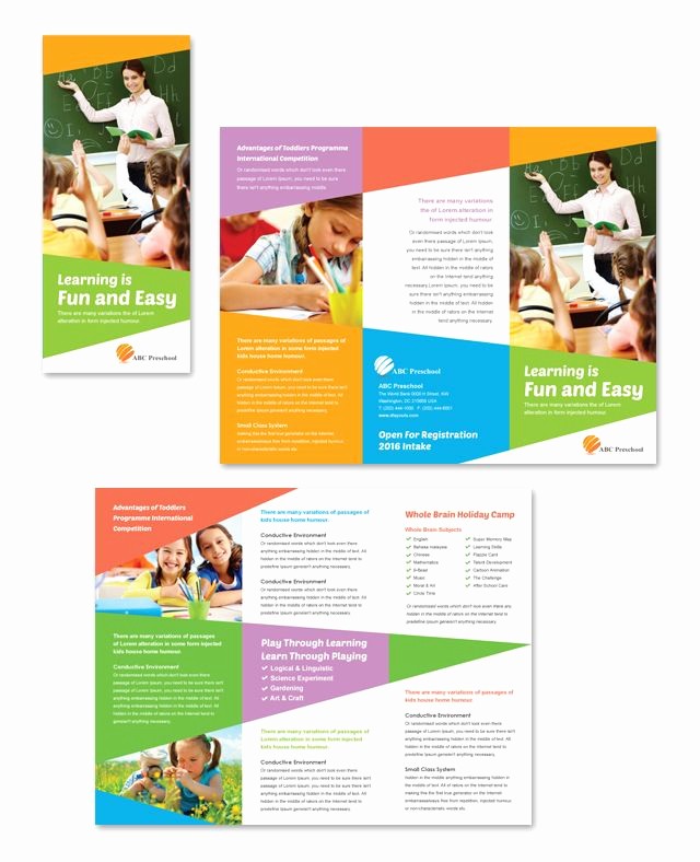 School Brochure Template Free Download Fresh 1000 Ideas About Tri Fold Brochure Template On Pinterest