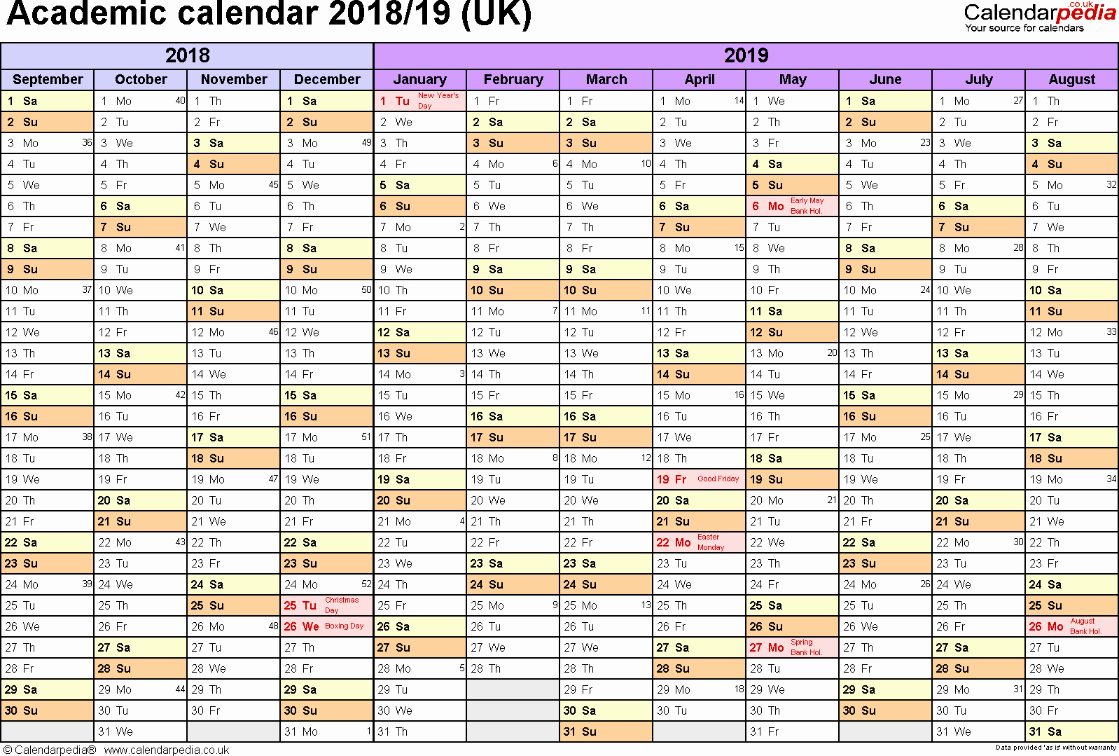 School Calendar 2018 19 Template Elegant School Calendar 2018 19