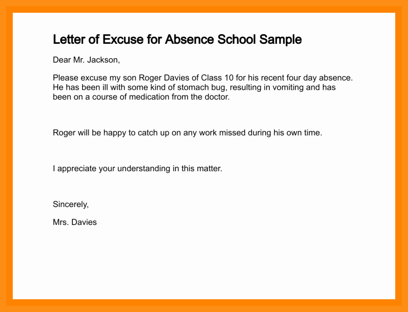 School Note for Being Absent Beautiful 11 12 Absence Letters for School
