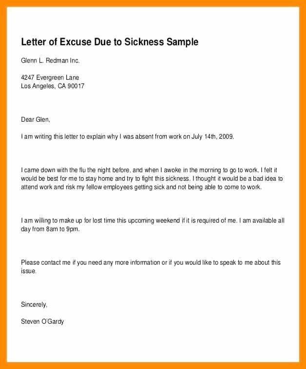 44 School Note For Being Absent