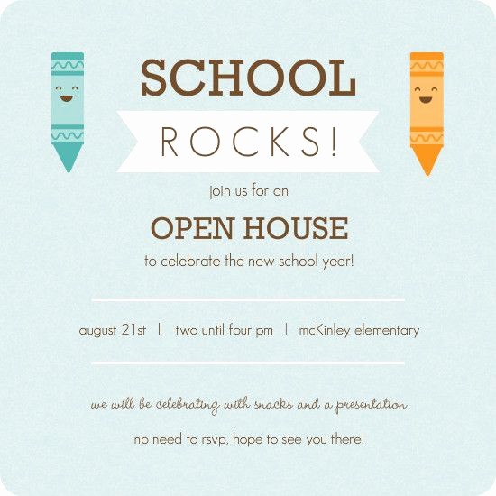 School Open House Invitations Templates Beautiful Kindergarten Roundup