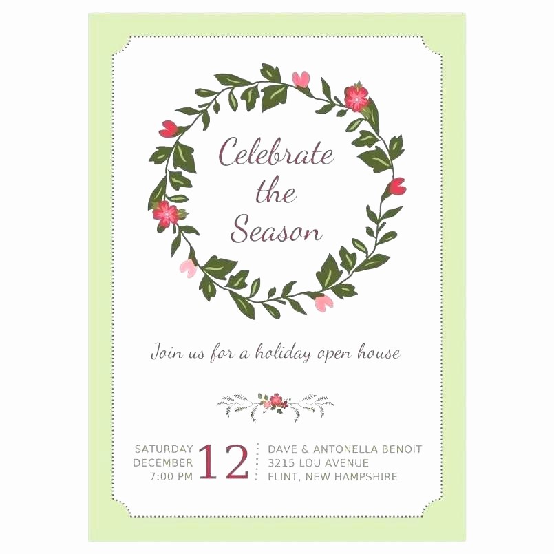 School Open House Invitations Templates Lovely Open House Invitation Wording Holiday Announcement