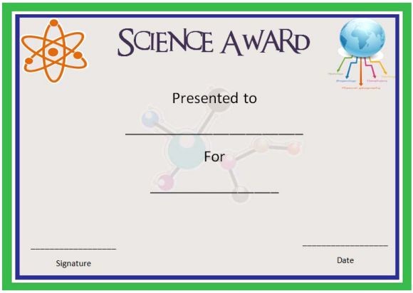 Science Fair Project Template Word Lovely Science Fair Participation Certificate 11 Free Editable