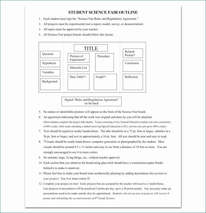 Science Fair Project Template Word Luxury Science Fair Board Template New Science Fair Project