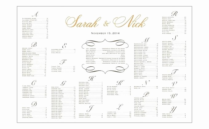 Seating Chart Wedding Template Free Lovely Excel Wedding Seating Chart Template