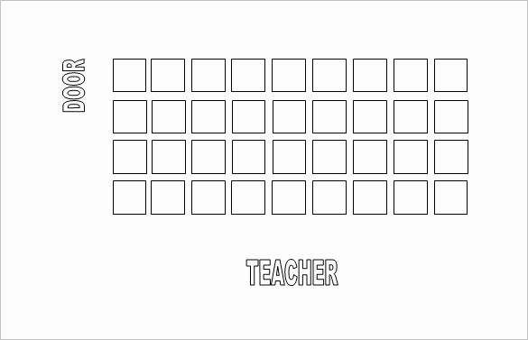 Seating Charts Templates for Classrooms Lovely Classroom Seating Chart Template 22 Examples In Pdf