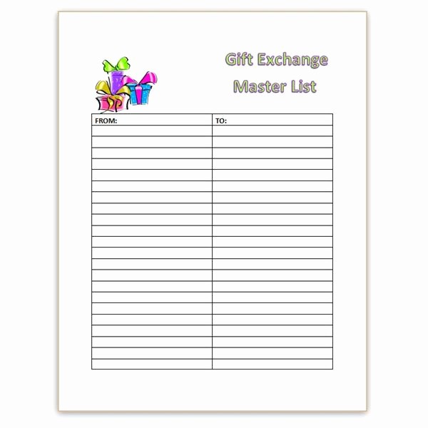 Secret Santa Sign Up List Awesome Easy and Creative at Work Gift Exchange Ideas