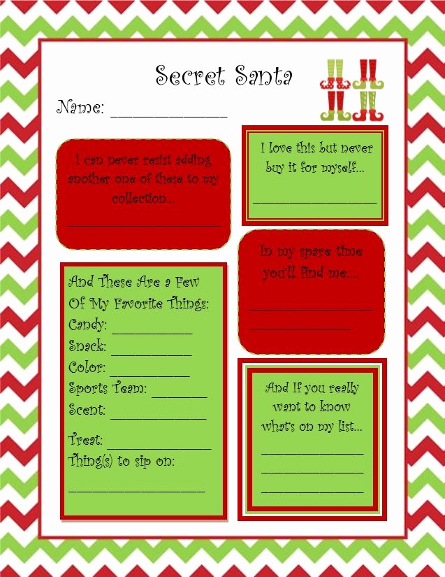 Secret Santa Sign Up List Lovely 25 Best Ideas About Secret Santa Questionnaire On