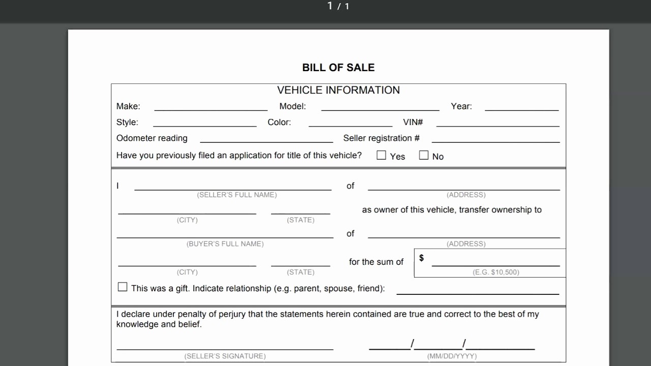 Sell Car Bill Of Sale Luxury Pt 1 Selling Car to Private Party Need Bill Of Sale and