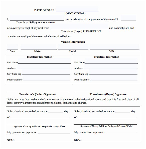 Sell Car Bill Of Sale New forms Needed to Sell A Car In Ca 28 Images Woodland