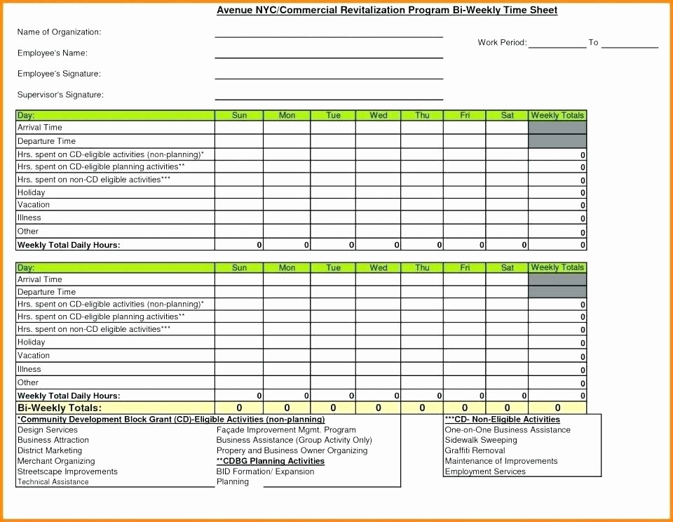 Semi Monthly Timesheet Template Excel New Semi Monthly Time Card Template Excel Employee Sheet