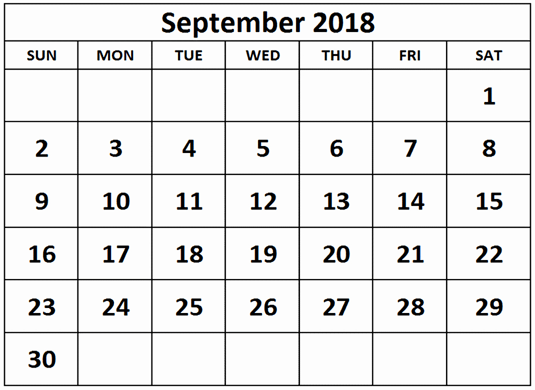 September 2017 Printable Calendar Word Elegant September 2018 Calendar Ms Word Best Calendar Printable