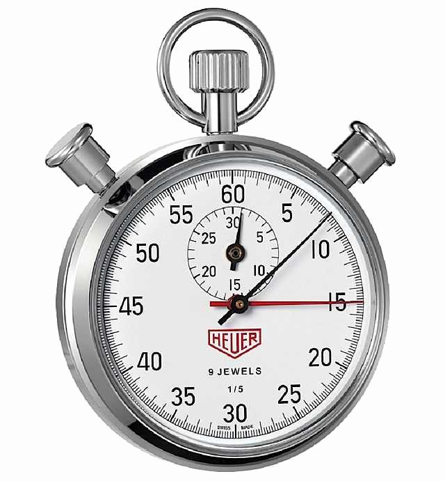 Set Stopwatch for 5 Minutes Beautiful Heuer Vintage Manual Stopwatch Remodelista