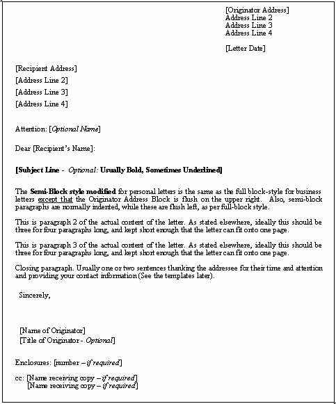 Set Up A Business Letter Beautiful format Of Personal Letter