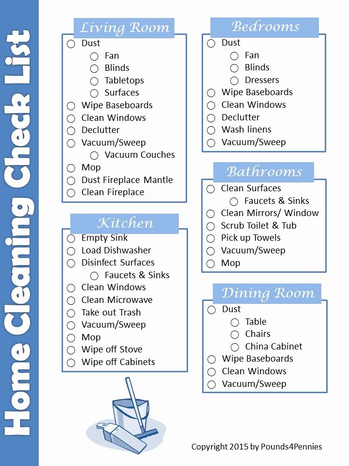 Setting Up An Office Checklist Beautiful Easy Weekly Cleaning Checklist for Your Schedule