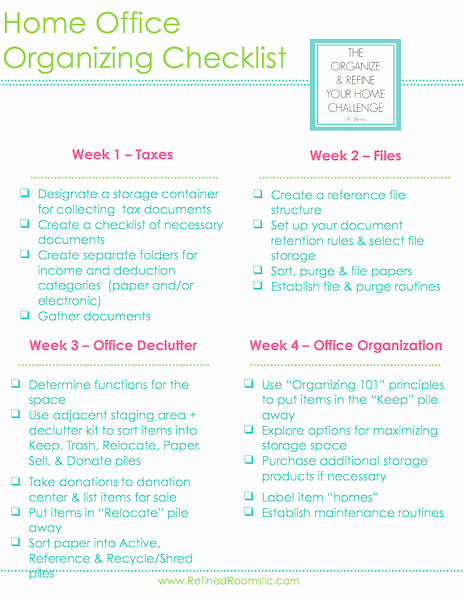 Setting Up An Office Checklist Lovely Home Fice organizing Tax Documents