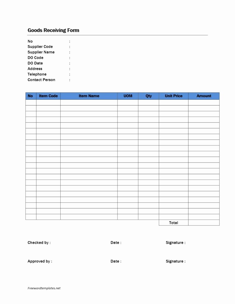 50 Shipping and Receiving Excel Spreadsheet Template