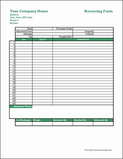 Shipping and Receiving Excel Spreadsheet New Warehouse Receiving Log Template to Pin On