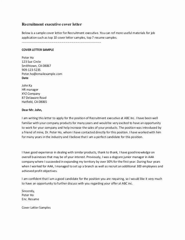 Short and Simple Cover Letters Best Of Simple Resume Cover Letter Sample 19 Super Sample Short