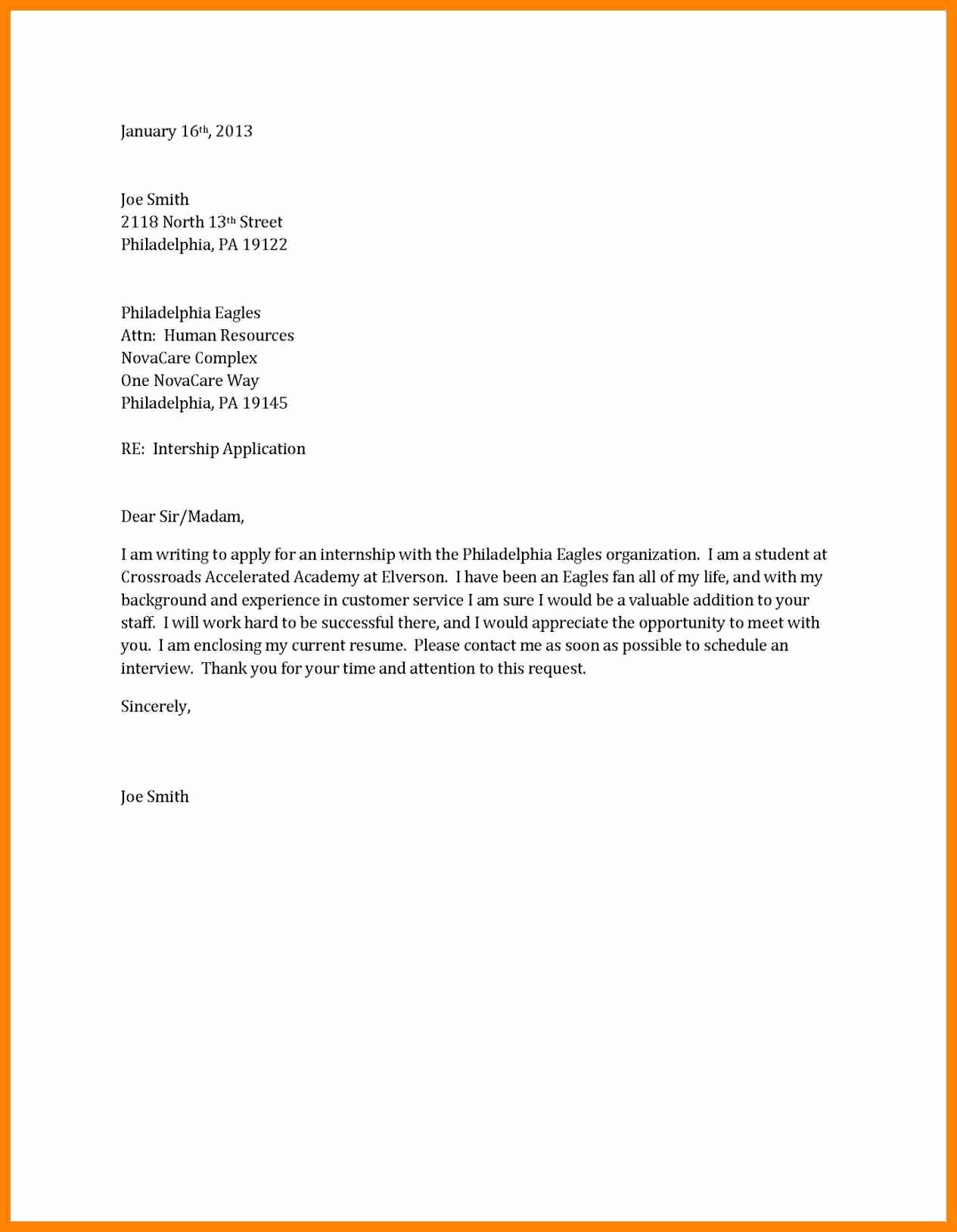 Short and Simple Cover Letters Luxury Short Cover Letters Examples