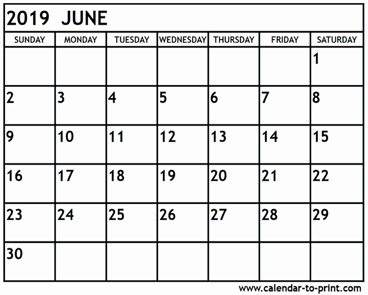 Show Me A Monthly Calendar Awesome June 2019 Calendar