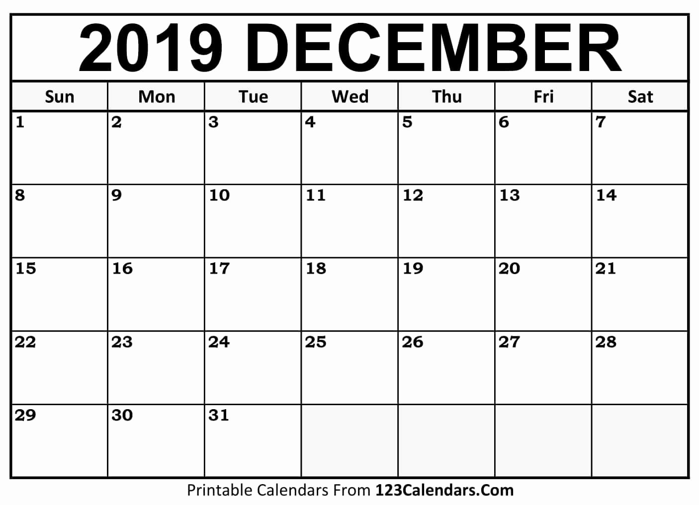 Show Me A Monthly Calendar Lovely Printable December 2018 Calendar Templates 123calendars
