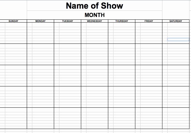 Show Me A Monthly Calendar Lovely Rehearsal Schedule Template