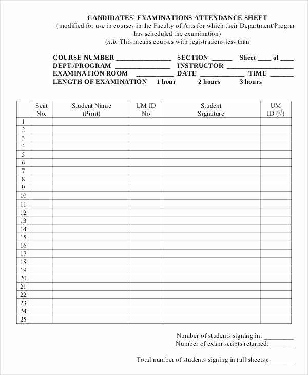 Sign In Sheet for Students Best Of Visitor Sign In form Meeting attendance Sheet Aa Free and