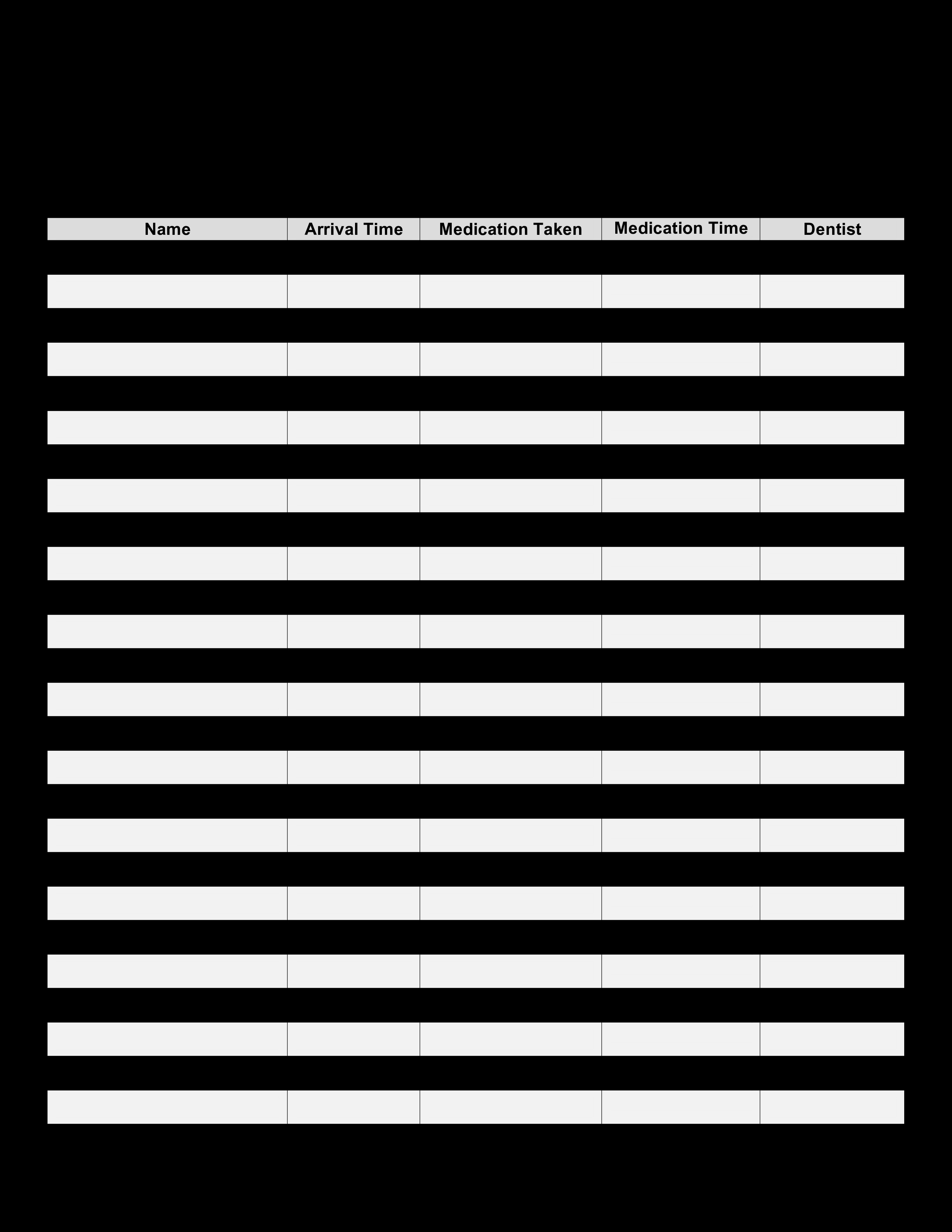 Sign In Sheet Template Free Beautiful Free Dental Patient Sign In Sheet