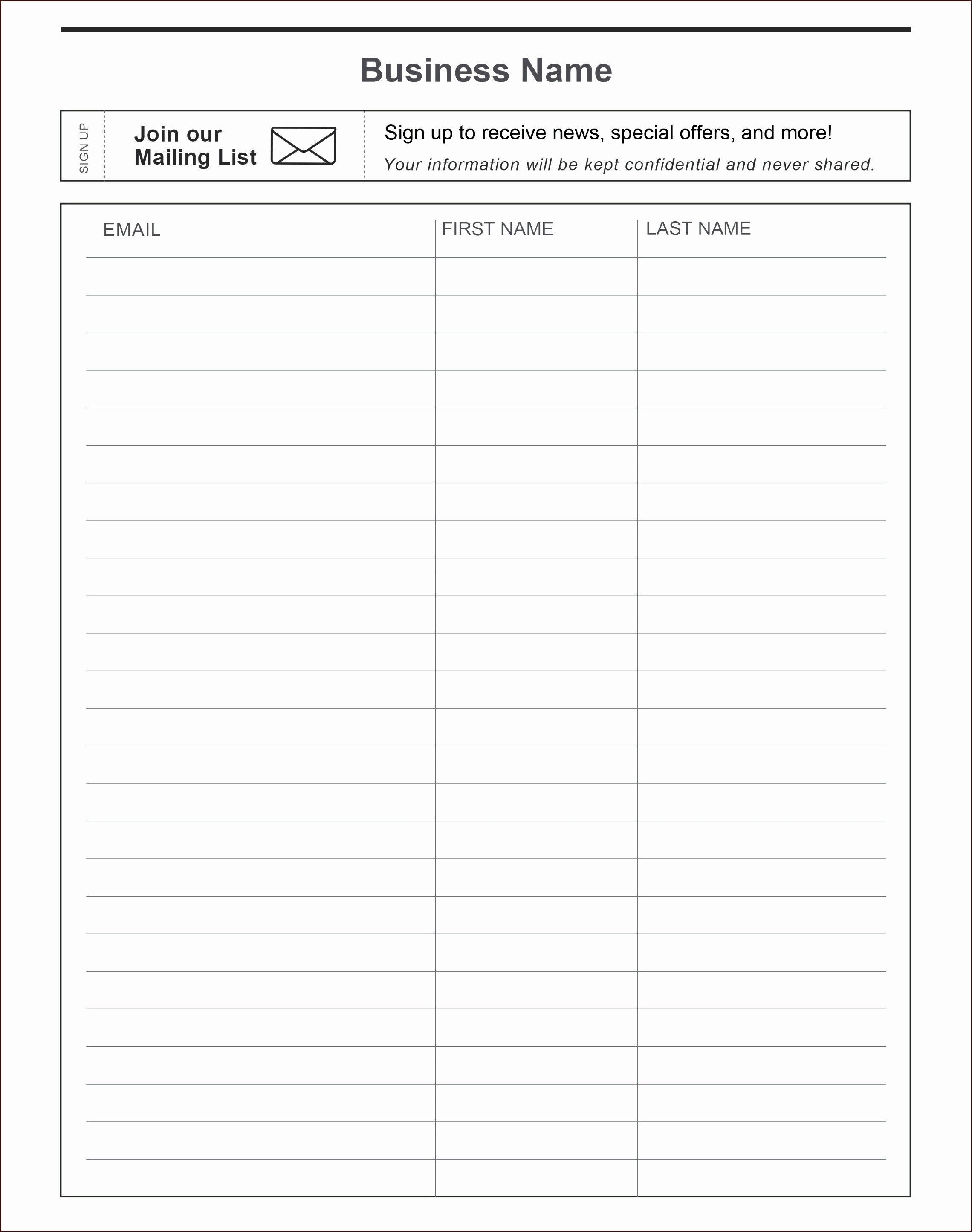 Sign In Sheet Template Free Fresh Free Sign Up Template Staruptalent