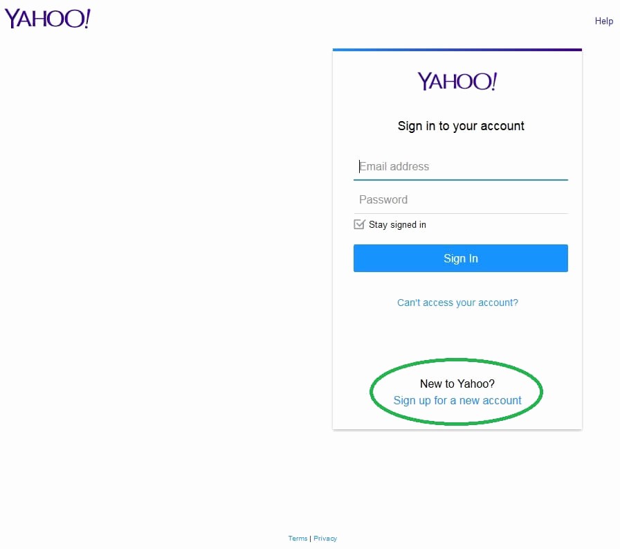 Sign In to Your Account New How to Open A Yahoo Account