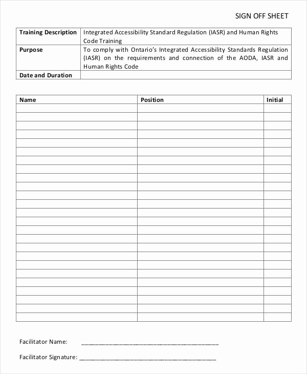 Sign Off Sheet Template Excel New Job Sheet Templates Free Sample Example format Downlaod