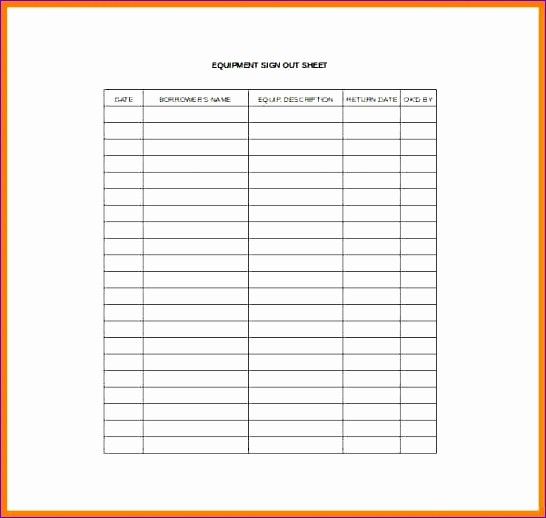 Sign Out Sheet Template Excel Beautiful Sign Out Sheet Template Excel Jdfuk Awesome Sheet Template