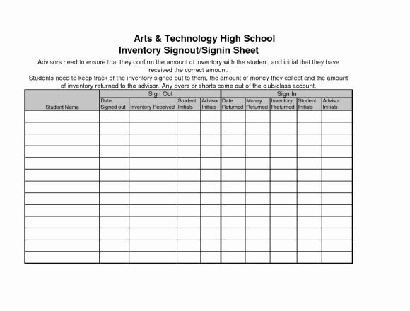 Sign Out Sheet Template Excel Elegant Inventory Sheet Template 40 Ready to Use Excel Sheets