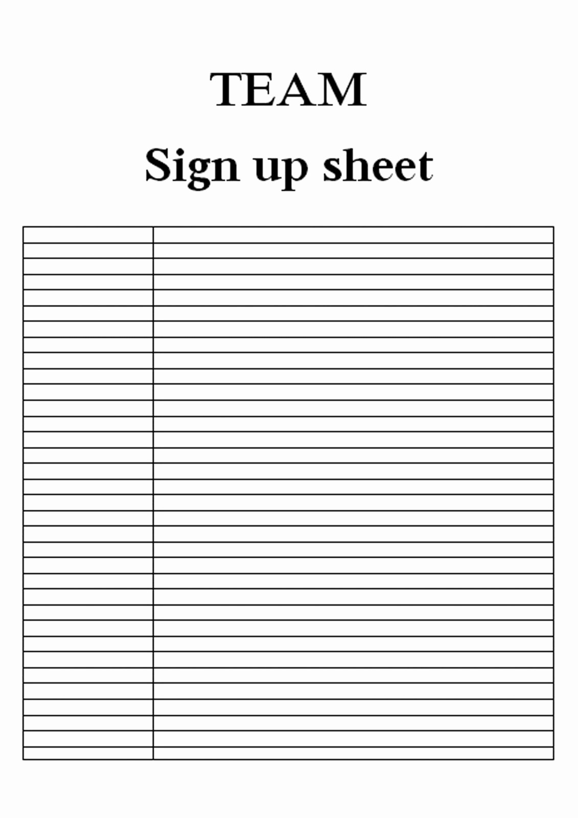 Sign Up Sheets for events Luxury Potluck Sign Up Sheet Word for events