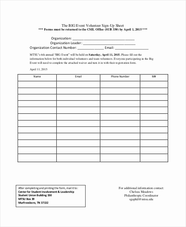 Sign Up Sheets for events New event Sign In Sheet Template 16 Free Word Pdf