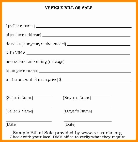 Simple Bill Of Sale Example Lovely Bill Sale Templates for Car Sample form Template Vehicle