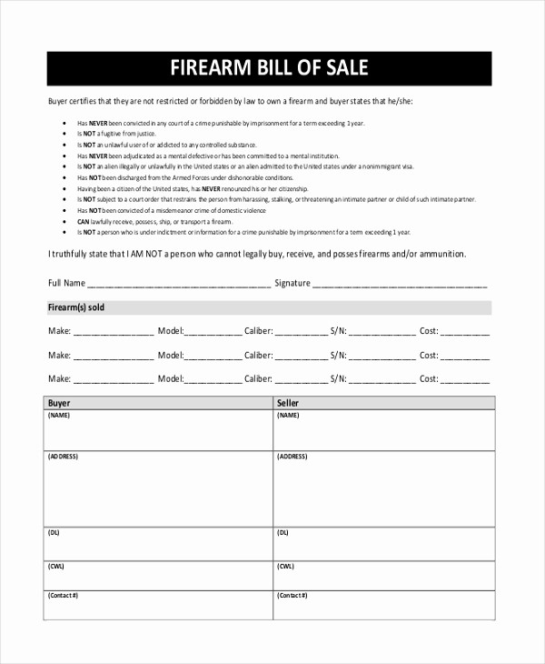 Simple Bill Of Sale forms Awesome Simple Bill Of Sale form Sample 9 Free Documents In Pdf