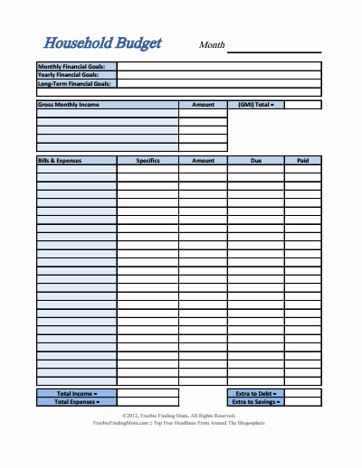 Simple Household Budget Template Free Inspirational Household Bud Template Free Download Create Edit