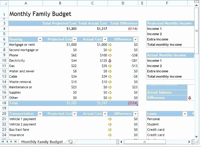 Simple Monthly Budget Template Excel Luxury Excel Personal Bud Template Simple Personal Monthly
